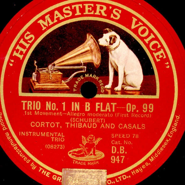 CORTOT & CASALS & THIBAUD Schubert: Trio Nr. 1 in B Flat Major 99 4x 78rpm A398 - Bild 3 von 4