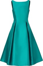 Adrianna Papell Sleeveless Mikado Fit Flare Midi Dress -Exotic Jade Size 2 NWT