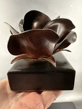 JAN BARBOGLIO iron Box🌹 3"x3.5" ROSE RETIRED Hand Forged Trinket box SIGNED