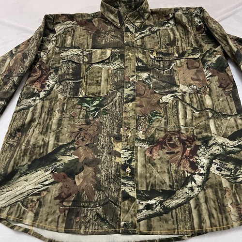 Browning Shirt Mens Extra Large Green Camouflage Odorsmart Break Up Infinity - Picture 7 of 23