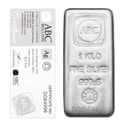 ABC Mint 999.5 Fine Silver 1 Kilo Investor Bullion Ingot Bar With Certificate