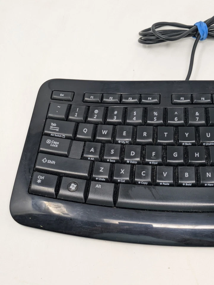 Microsoft Comfort Curve Keyboard 3000 USB Multimedia Contour Model 1482  OEM - Image 2 of 4
