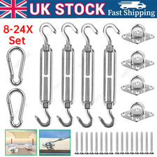 Sun Shade Sail Stainless Fixing Fitting Kit Garden Patio Awning Canopy Accessory
