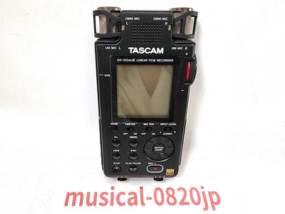 TASCAM DR-100 MKIII DR100 MK3 Stereo Portable Audio Recorder Schwarz