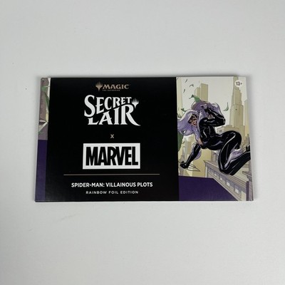 MTG Secret Lair x Marvel's Spider-Man Villainous Plots Rainbow Foil Magic SEALED