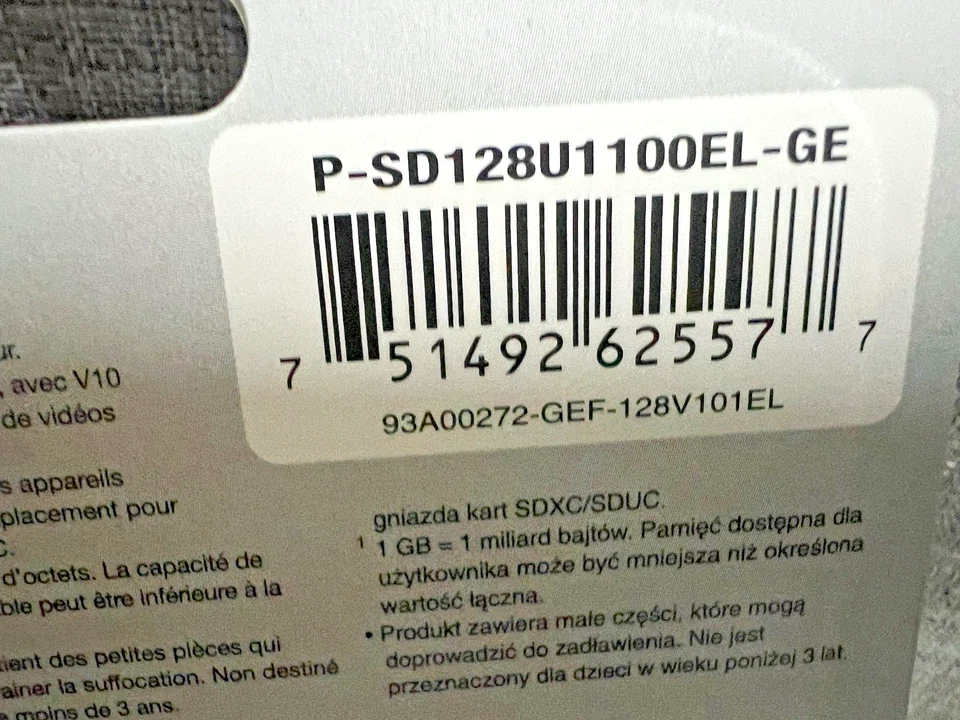 NEW PNY 128 GB 100 MB/s UHS-I Elite SDXC Flash Card Full HD Video FREE SHIP ⭐️ - Image 4 of 4