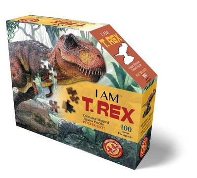 e11even, LLC Madd CAPP Puzzles Jr. - I AM T-Rex - 100 38'' x 22'', Multicolor