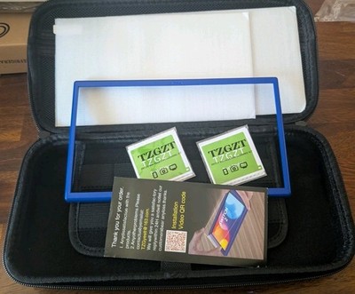 TZGZT Screen Protector Kit Tempered Glass w Install Frame Case