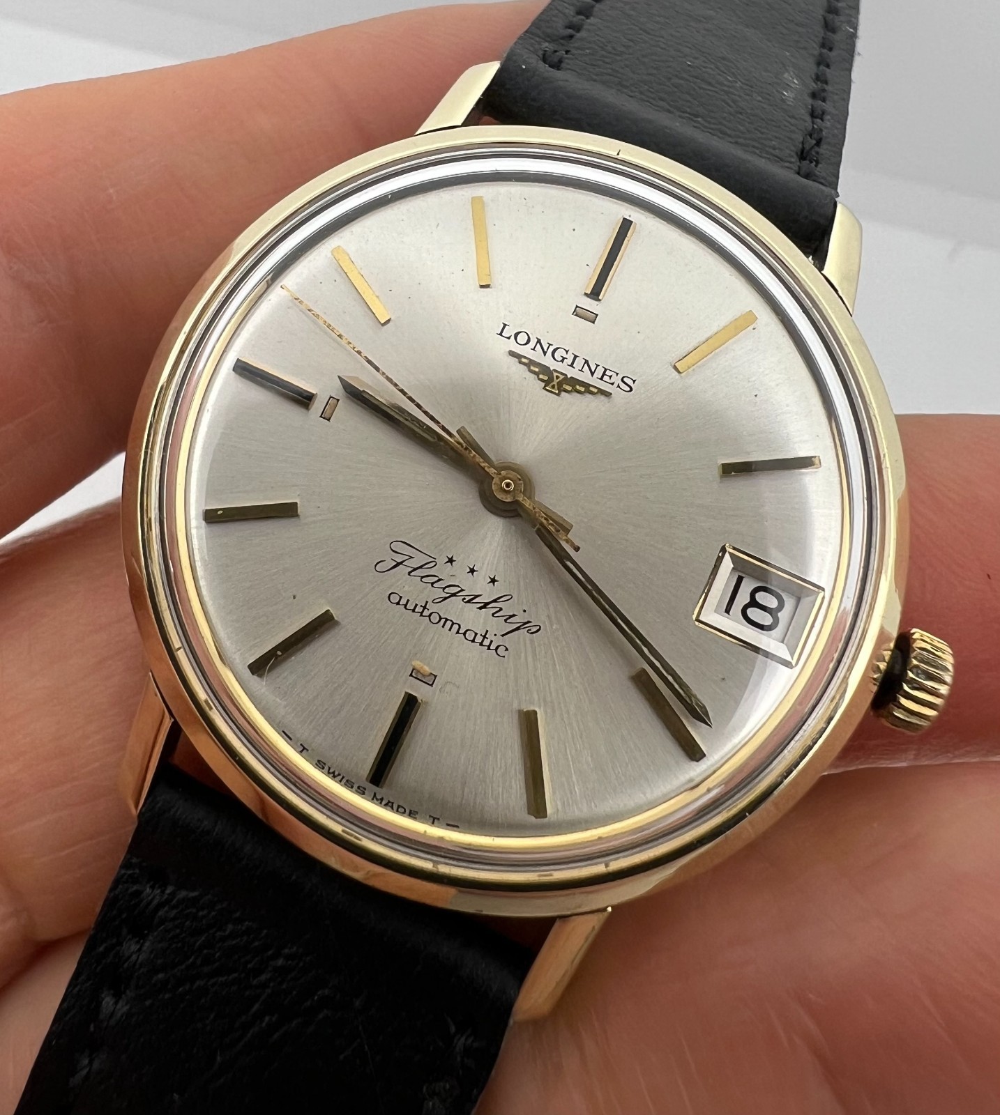 Vintage Longines Flagship Automatic Date Men's 35… - image 19
