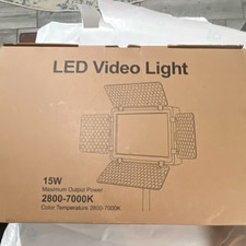 LED Video Light 15W 2800-7000K Studio Continuous Lighting Dimmable Photography
