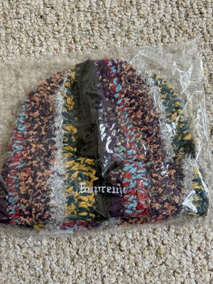 Supreme Tinsel Stripe Beanie Multi | eBay