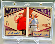 2025 Leaf History Book Match Book ANDY REID BILL PARCELLS Dual Booklet AUTO 5/7