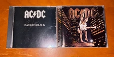 AC/DC Bon Scott CD Lot of 2 Back In Black And Stiff Upper Lip