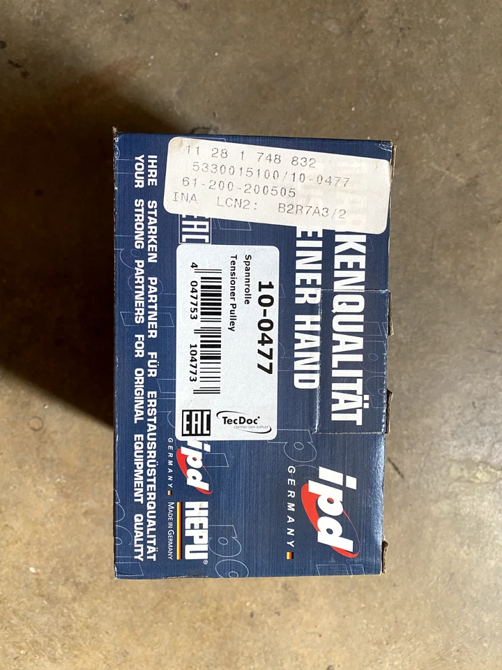 BMW Z4 X3 X5 M3 530i 330i 1990-2008 por IPD nuevo tensor serpentino 11287838797 Foto 3 de 4