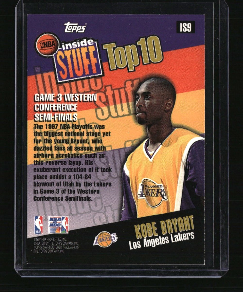 1997-98 Topps #IS9 Kobe Bryant NBA Inside Stuff Top 10 | eBay