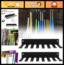 2-Piece Metal Baseball Bat Rack & Wall Mount Storage Organizer for Gym, Garage,