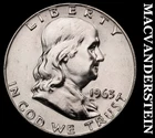 1963-D Silver Franklin Half Dollar - Choice G Brilliant Unc+++  Lustrous  #G9009