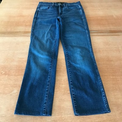 3x1 Lex W3 Straight Leg Jeans Women 26 Blue Mid Rise Dark Rise Stretch Preppy