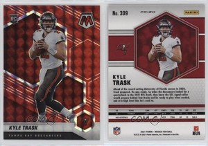 2021 Panini Mosaic Rookies Red Mosaic Prizm Kyle Trask #309 Rookie RC