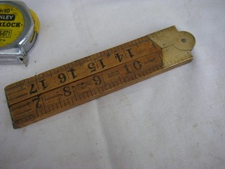 Boxwood Folding 2ft Rule by Rabone. Birmingham.