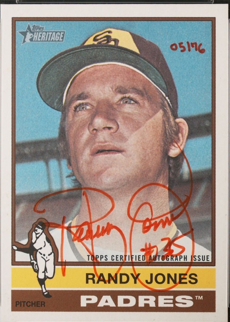 2025 Topps Heritage - Real One Autographs Randy Jones #76RO-RJO