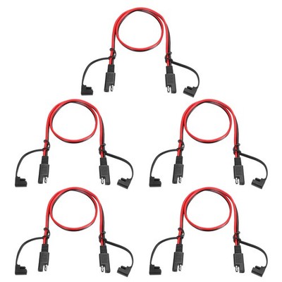 5 Stück SAE-Verlängerungskabel, Kabelbaum für SAE 16 AWG 2ft, Schnelltrennung