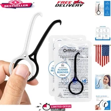 Effortless Clear Aligner Removal Tool | Hygienic & Safe - 2-Pack in Black/White