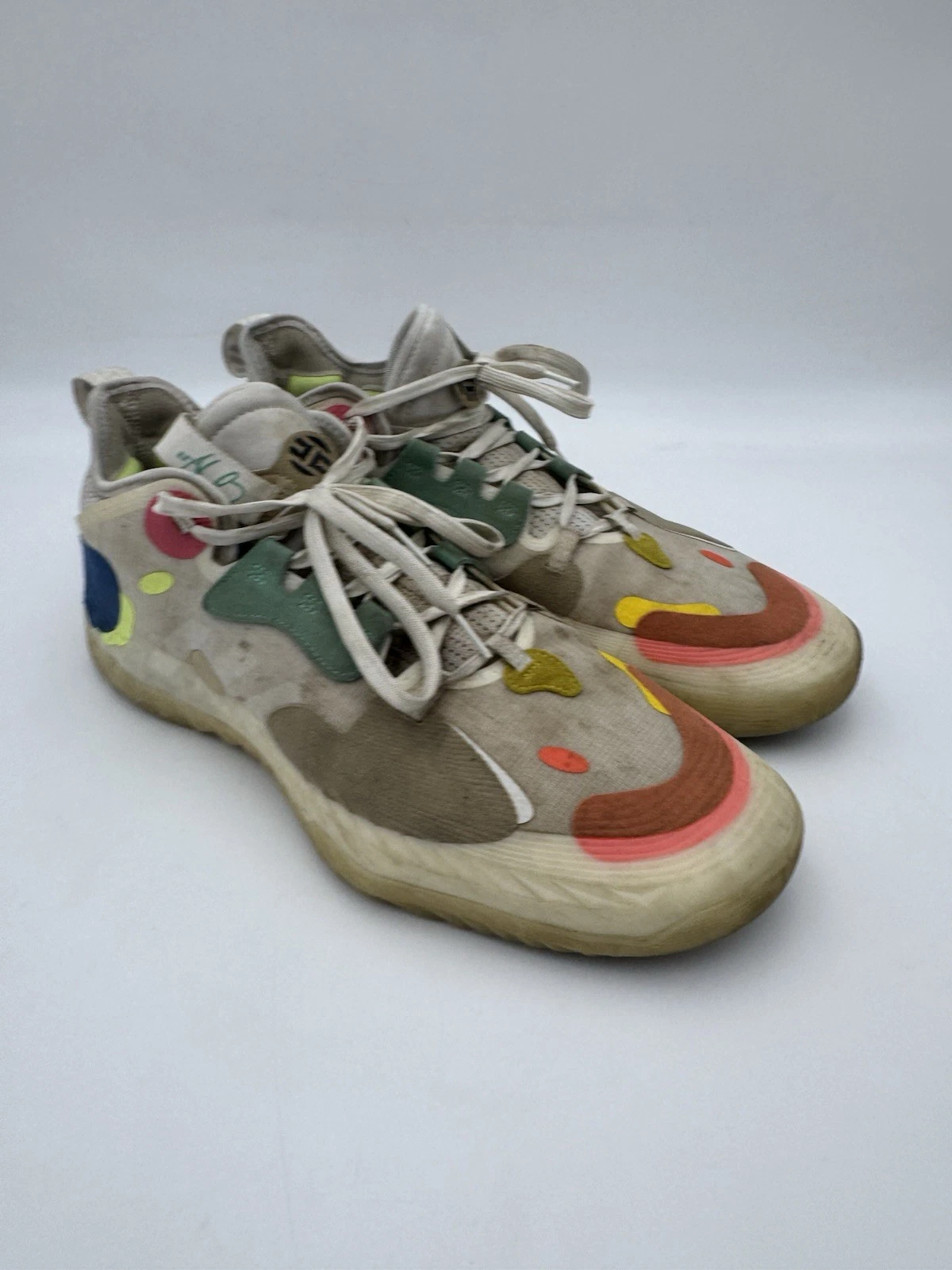 Adidas Harden Vol. 5 scarpe da basket Futural bianche da uomo taglia 14 FZ1071