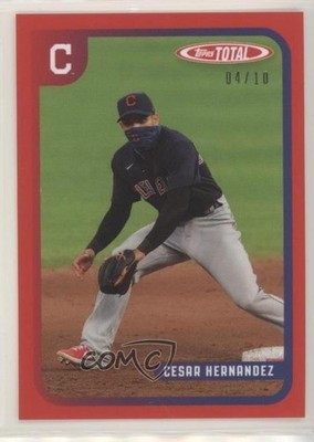 2020 Topps Total Red 4/10 Cesar Hernandez #761 1c7