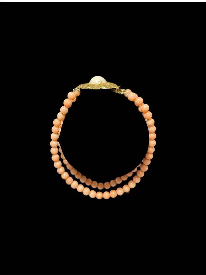 Bracciale In Corallo Rosa Naturale - Immagine 4 di 4