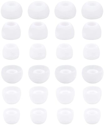 12 Pairs Silicone Replacement Earbud Ear Buds Tips Compatible with 3.8mm to 5...