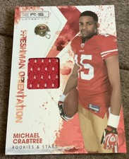 MICHAEL CRABTREE 09 Rookies & Stars Longevity Freshman Orientation Jersey 90/100