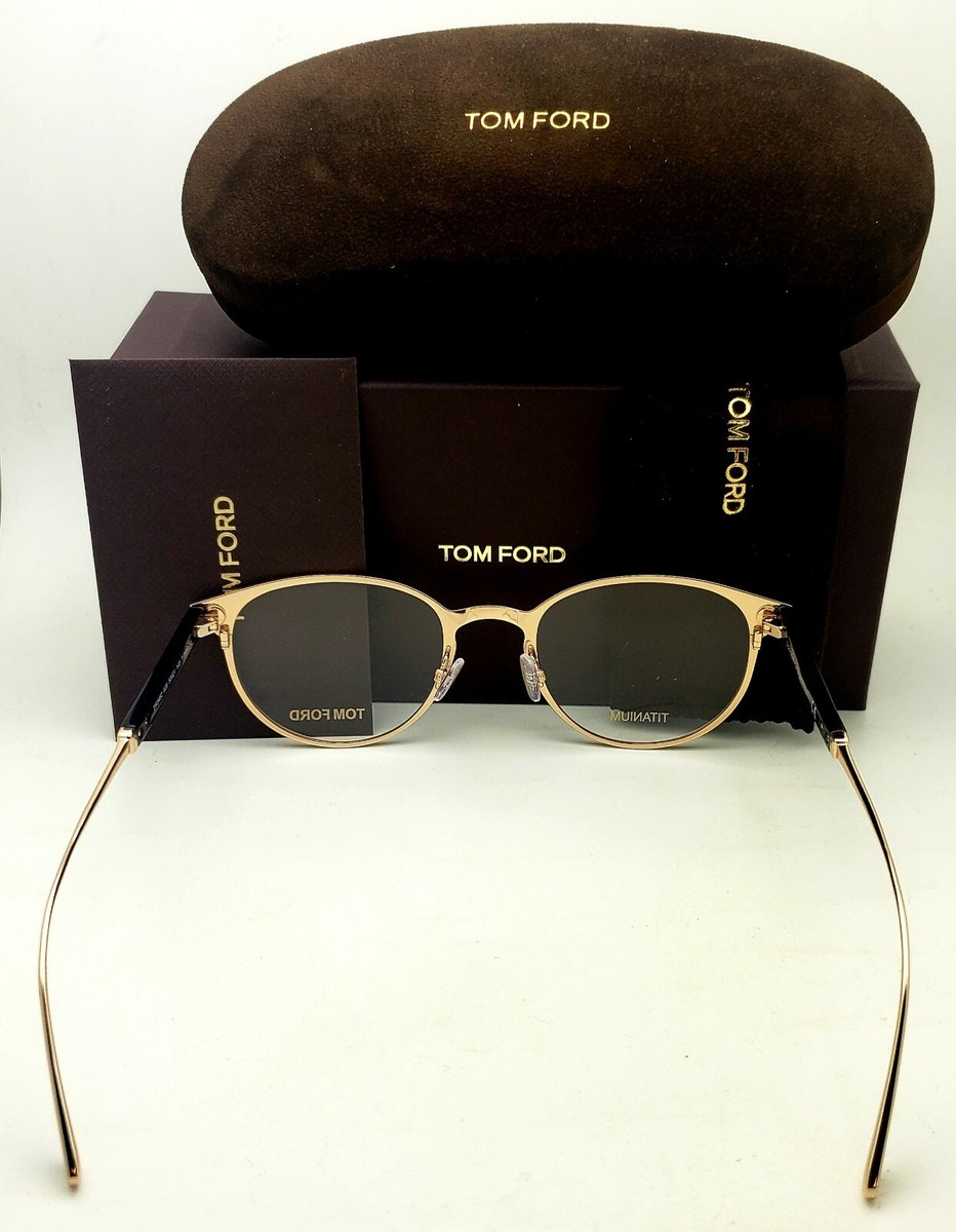 New TOM FORD Classic Eyeglasses TF 5482 028 50-21 Gold &Tortoise