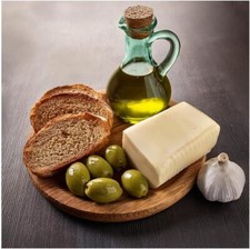 Tile Mural Still Life Bread Olives Garlic Kitchen Wall Backsplash Marble Ceramic