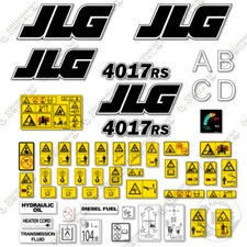 Fits JLG 4017RS Decal Kit Telehandler Replacement Sticker Set - 7 Year Vinyl