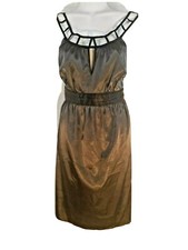 Forever 21 dress Womens Large Y2k party Club dance Cut Outs Cocktail Black Gray