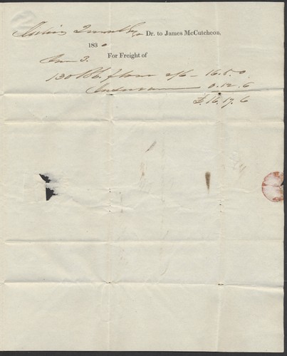 1830 Canada Durham Boat Orion Ship Letter Prescott to Montreal St Lawrence River - Foto 4 di 5
