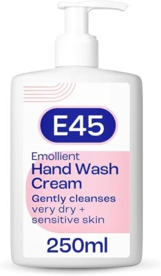 E45 Dermatological Emollient hand Wash Cream 250 ml UK