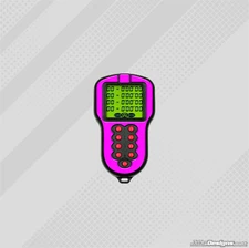 FLUORESCENT PINK STYLE GEL STICKER FOR ALFANO KRONOS V2 STOPWATCH - KARTING