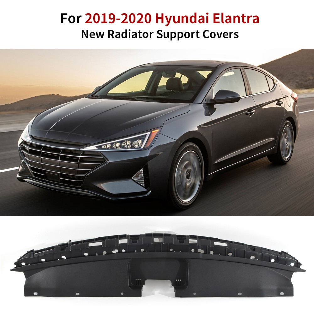 Black Front Upper New Radiator Support Cover Fits for Hyundai Elantra 2019 2020