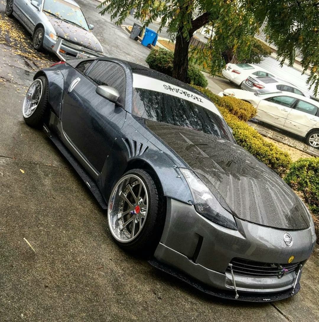 For Fairlday 350z Z33 FRP 4Pcs Wide body Kit Ver2 RB-Style Front