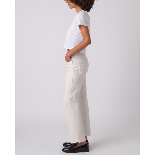 Amo Bella High Rise Jean Womens 24 White Oak Ankle Slight Boot Released Hem $272 - 第 2/11 張圖片