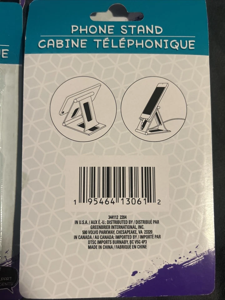 New Universal Foldable Cell Phone Desk Stand Holder Mount Cradle Adjustable - Image 3 of 3