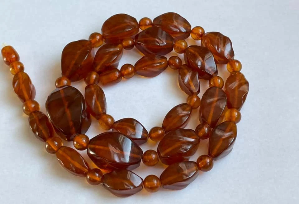 Old cheap amber necklace