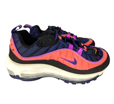 Nike Girls Youth Size 7 Air Max 98 GS Running Shoes Blue Pink Sneakers