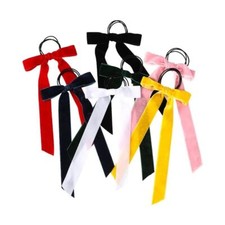Long Ribbon Ponytail Scrunchies Bow Satin Hairties Women Hair Accessories 1pc Se
