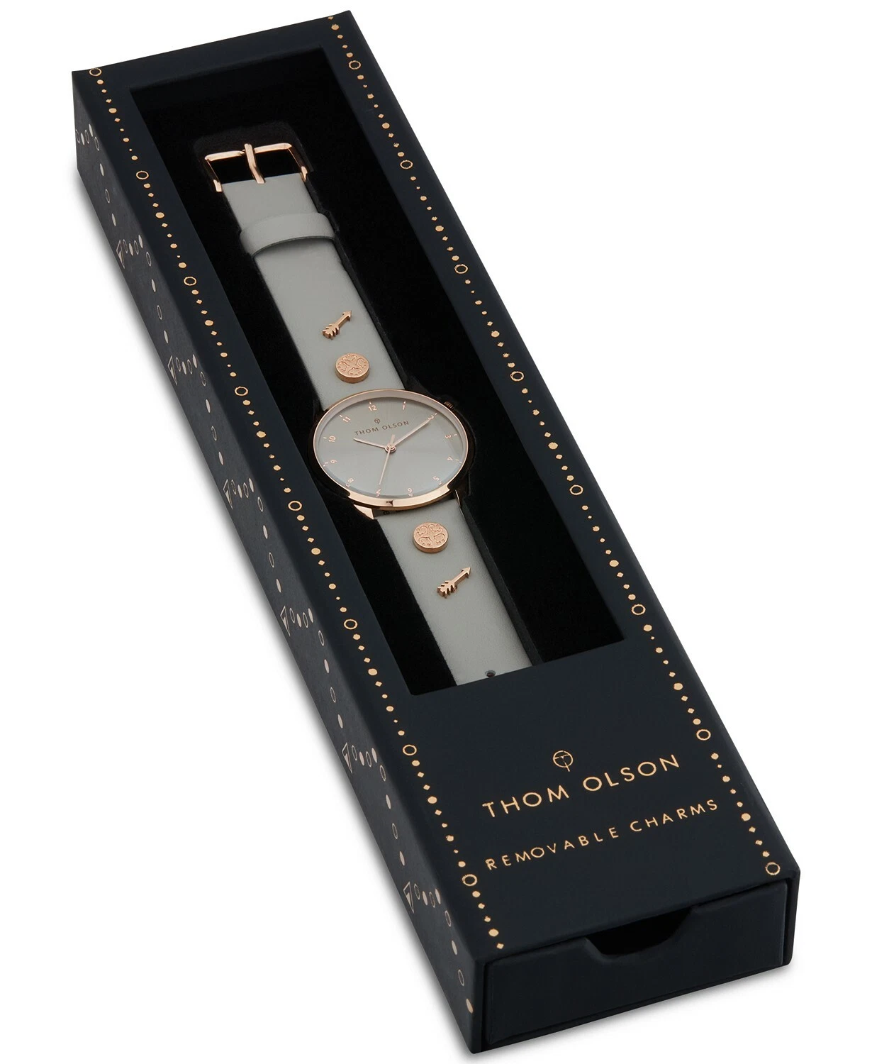 THOM BROWNE J56 Thom Olson Orologio da donna con cinturino in pelle talpa 34 mm