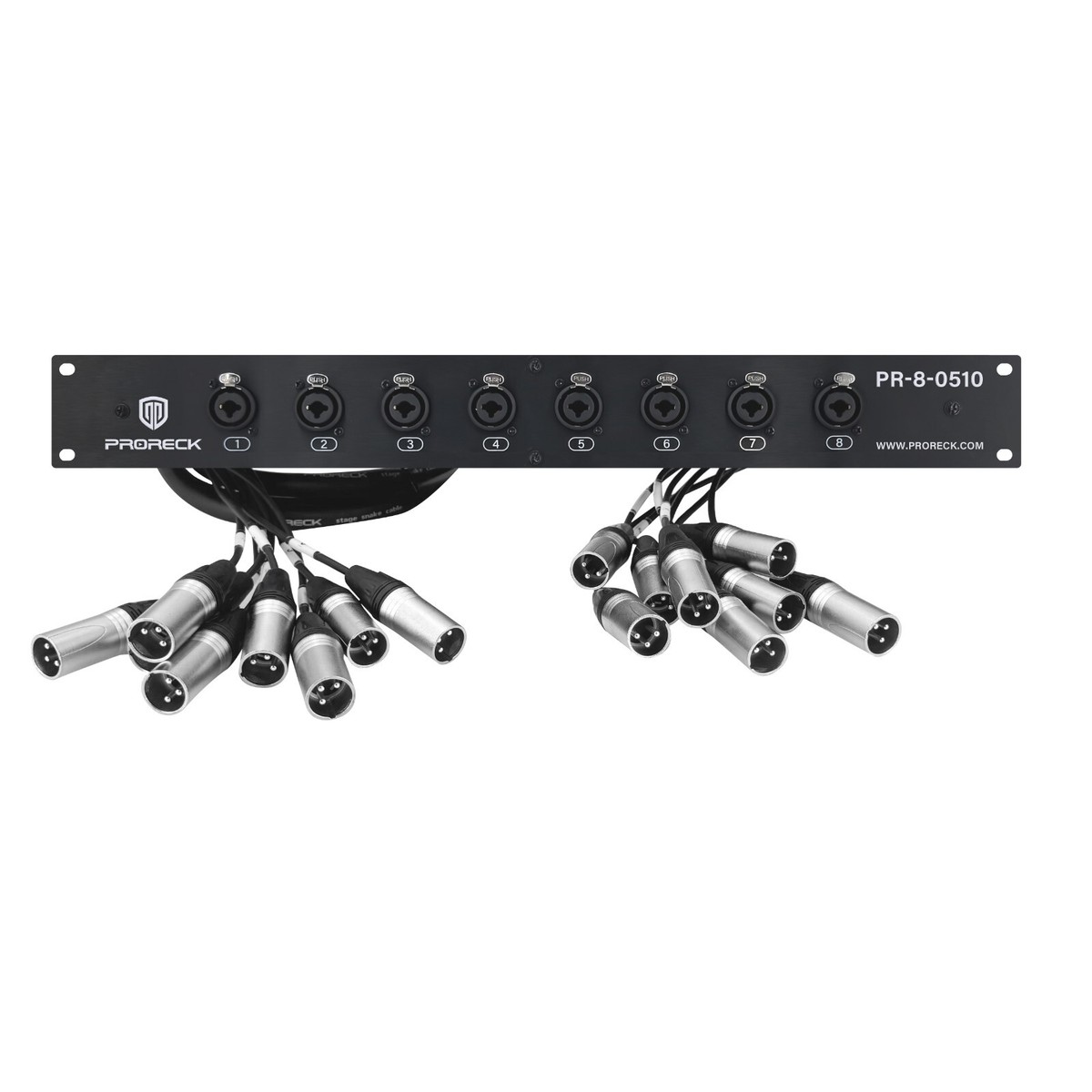 RK Rack Mount TRS XLR Combo Splitter Snake Cable (3*10 Foot