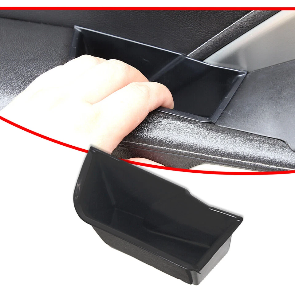 Reposabrazos de puerta interior lateral caja de almacenamiento organizador de molduras apto para Corvette C7 2014-2019 Foto 3 de 4