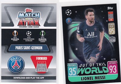 2020/21 TOPPS Match Attax Extra Lionel Messi OUT OF THIS WORLD  #OUT 16